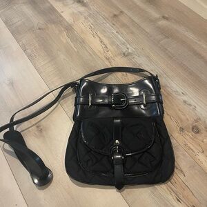 Burberry Black Quilted Nylon Crossbody Bag